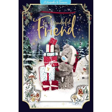 3D Holographic Wonderful Friend Me to You Bear Christmas Card £3.39